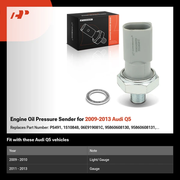 Engine Oil Pressure Sender for 2009-2013 Audi Q5