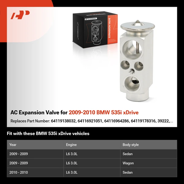 AC Expansion Valve for 2009-2010 BMW 535i xDrive