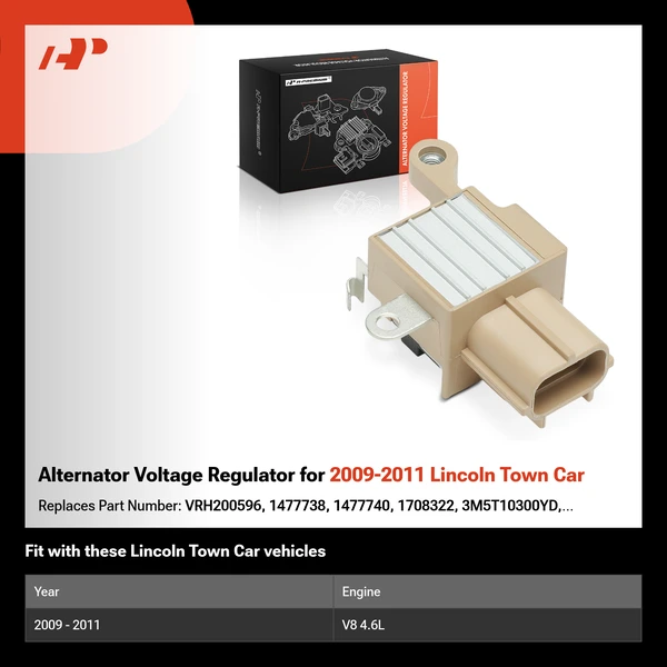 Alternator Voltage Regulator for 2009-2011 Lincoln Town Car