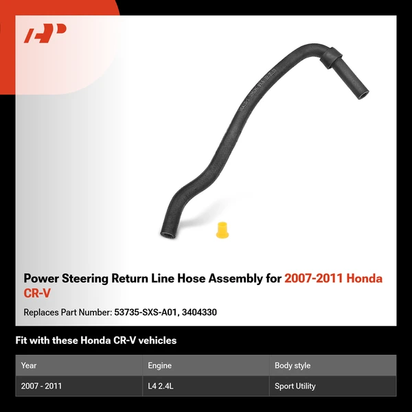 Power Steering Return Line Hose Assembly for 2007-2011 Honda CR-V