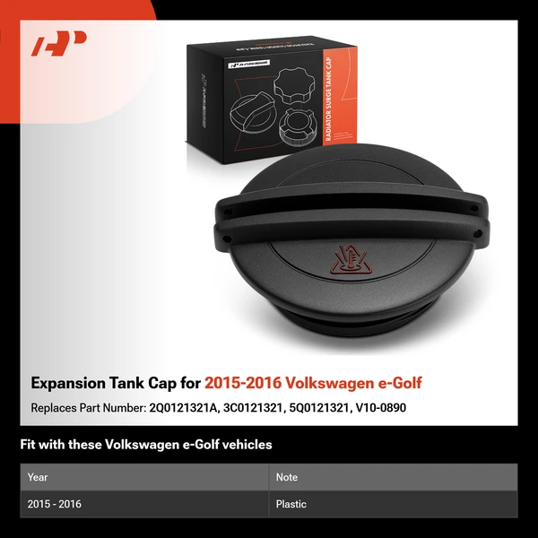 Expansion Tank Cap for 2015-2016 Volkswagen e-Golf