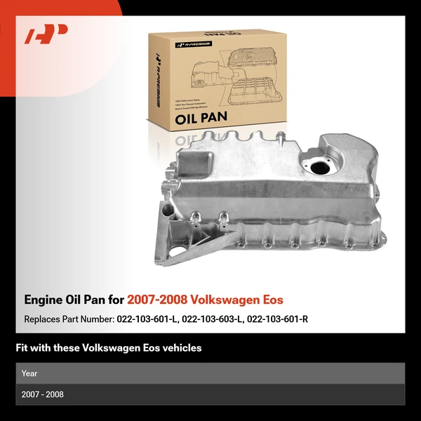 Engine Oil Pan for 2007-2008 Volkswagen Eos