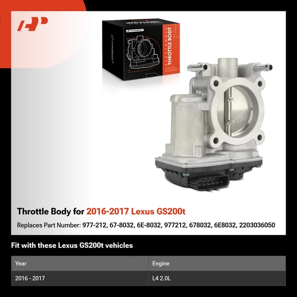 Throttle Body for 2016-2017 Lexus GS200t