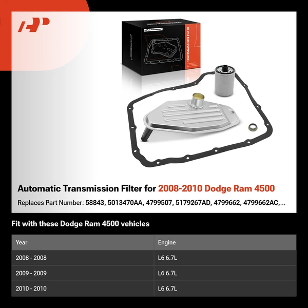 Automatic Transmission Filter for 2008-2010 Dodge Ram 4500