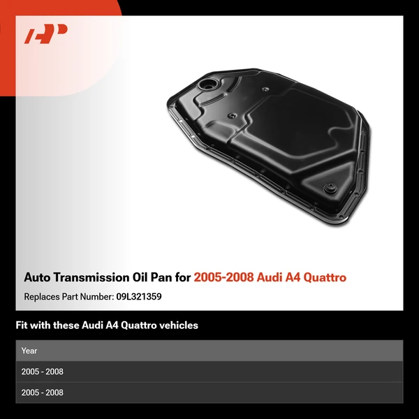 Auto Transmission Oil Pan for 2005-2008 Audi A4 Quattro