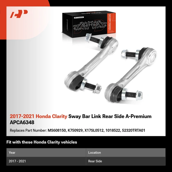 2017-2021 Honda Clarity Sway Bar Link Rear Side A-Premium APCA6348