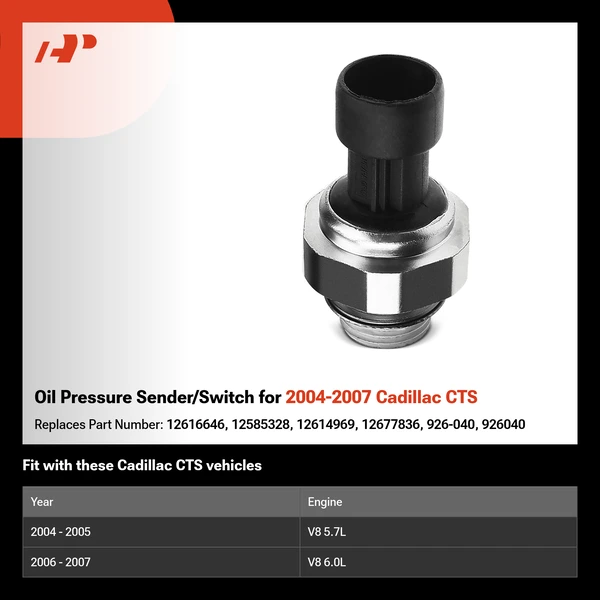Oil Pressure Sender/Switch for 2004-2007 Cadillac CTS