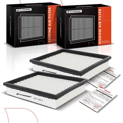 2 Pcs Engine Air Filter