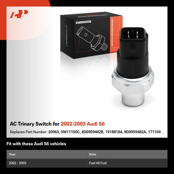 AC Trinary Switch for 2002-2003 Audi S6