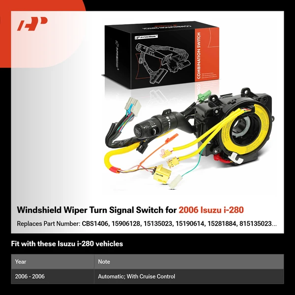 Windshield Wiper Turn Signal Switch for 2006 Isuzu i-280