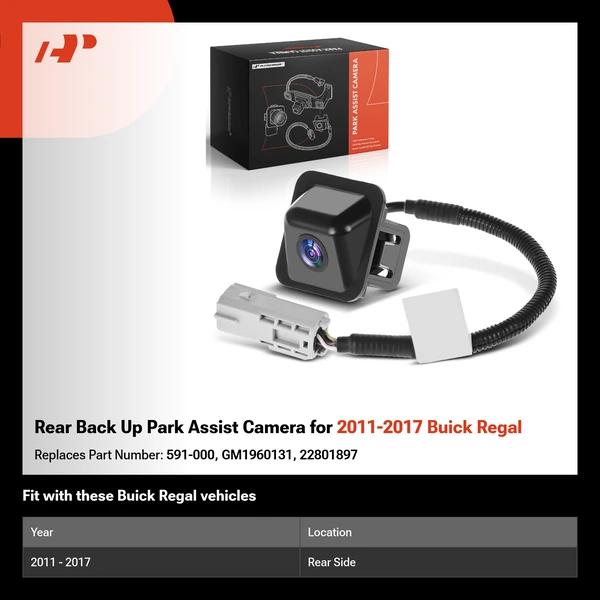 Rear Back Up Park Assist Camera for 2011-2017 Buick Regal