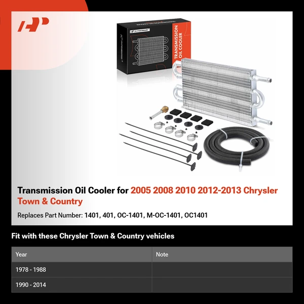 Transmission Oil Cooler for 2005 2008 2010 2012-2013 Chrysler Town & Country