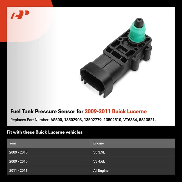 Fuel Tank Pressure Sensor for 2009-2011 Buick Lucerne