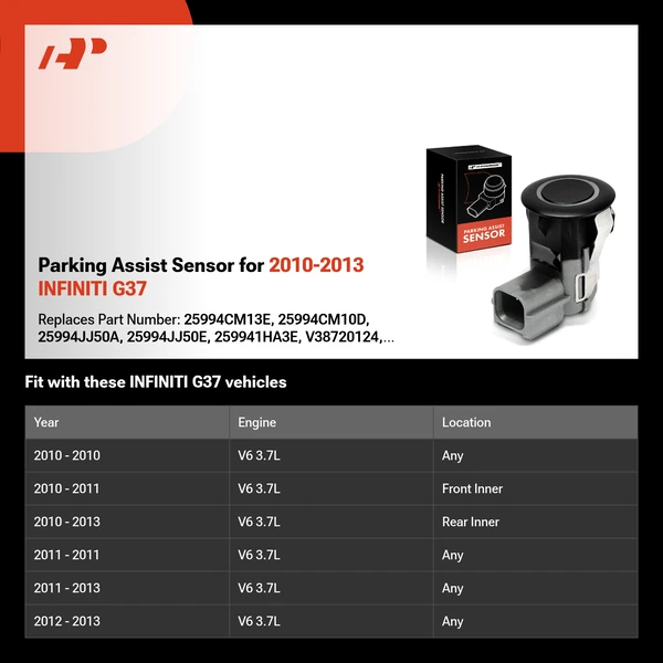 Parking Assist Sensor for 2010-2013 INFINITI G37