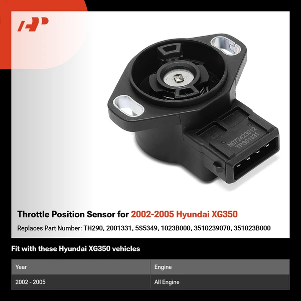 Throttle Position Sensor for 2002-2005 Hyundai XG350