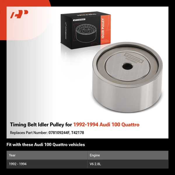 Timing Belt Idler Pulley for 1992-1994 Audi 100 Quattro