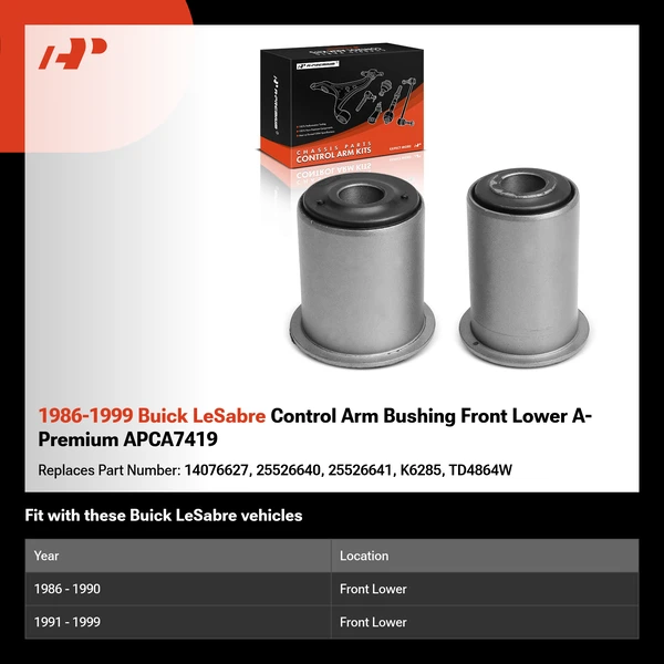 1986-1999 Buick LeSabre Control Arm Bushing Front Lower A-Premium APCA7419