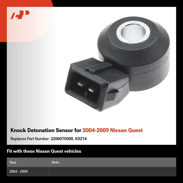 Knock Detonation Sensor for 2004-2009 Nissan Quest