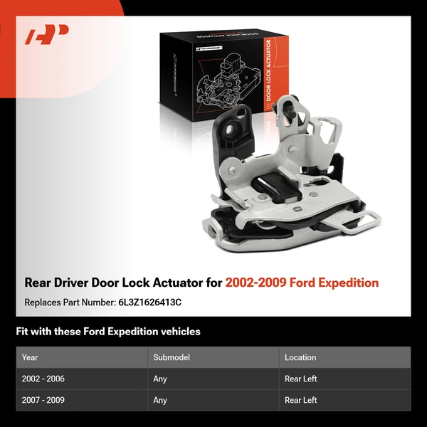 Rear Driver Door Lock Actuator for 2002-2009 Ford Expedition