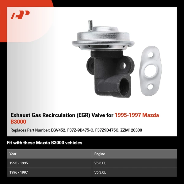 Exhaust Gas Recirculation (EGR) Valve for 1995-1997 Mazda B3000