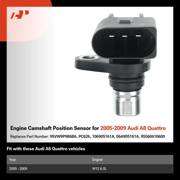 Engine Camshaft Position Sensor for 2005-2009 Audi A8 Quattro
