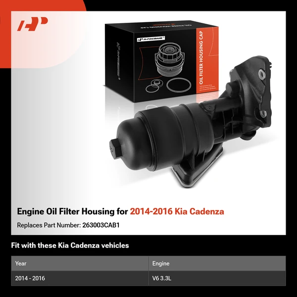 Engine Oil Filter Housing for 2014-2016 Kia Cadenza
