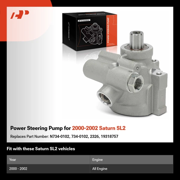 Power Steering Pump for 2000-2002 Saturn SL2