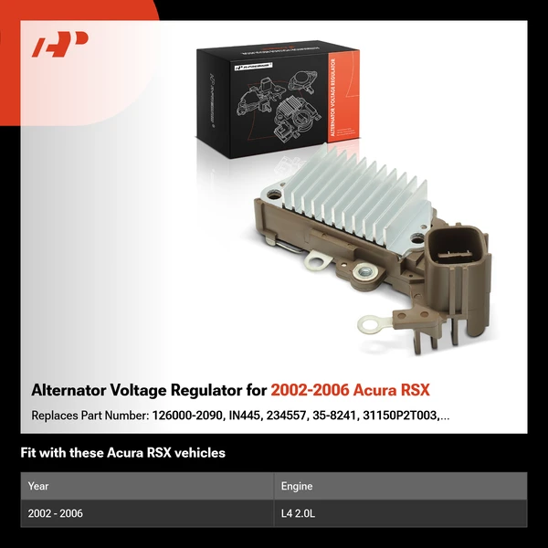 Alternator Voltage Regulator for 2002-2006 Acura RSX