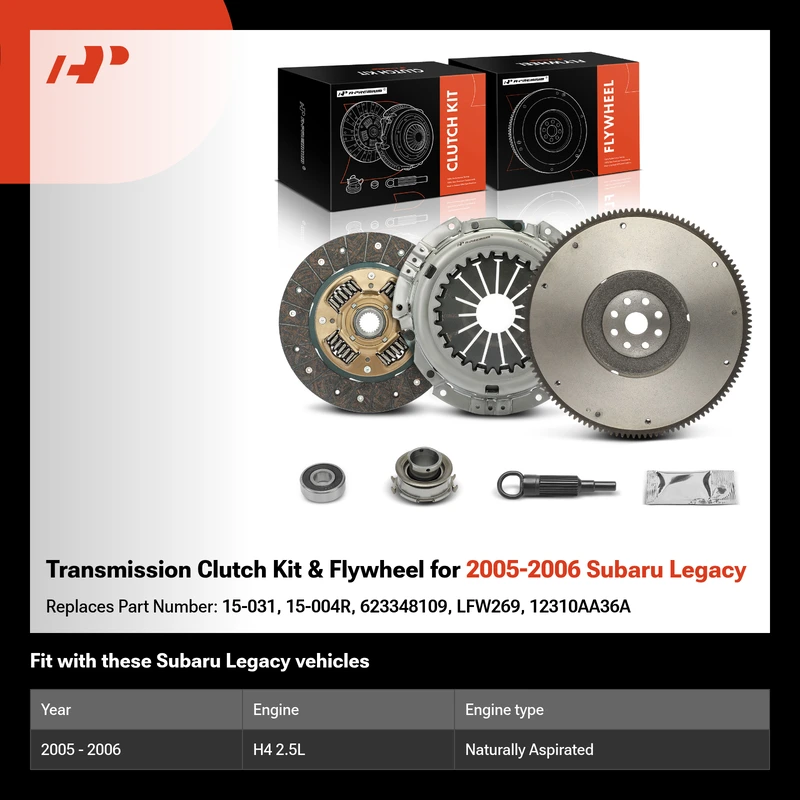 Transmission Clutch Kit & Flywheel for 2005-2006 Subaru Legacy