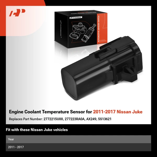 Engine Coolant Temperature Sensor for 2011-2017 Nissan Juke