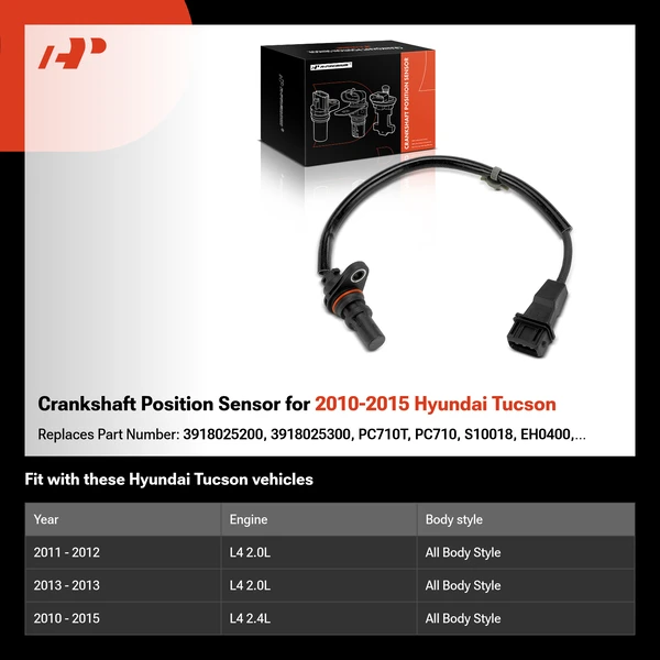 Crankshaft Position Sensor for 2010-2015 Hyundai Tucson