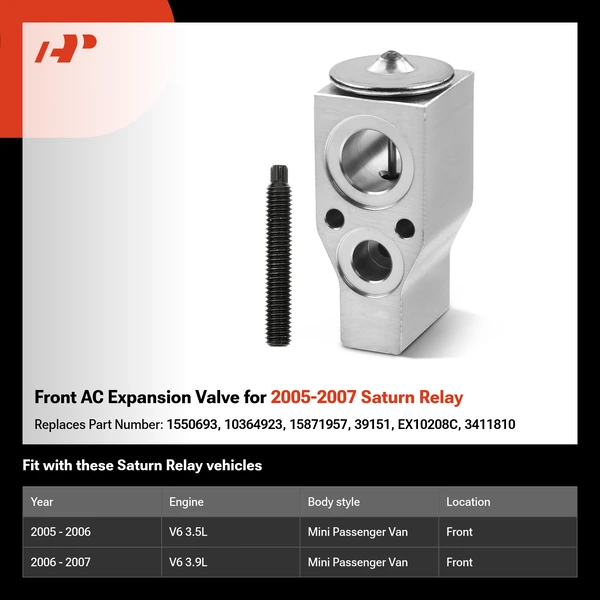 Front AC Expansion Valve for 2005-2007 Saturn Relay