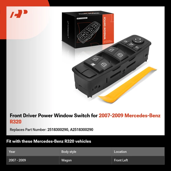 Front Driver Power Window Switch for 2007-2009 Mercedes-Benz R320
