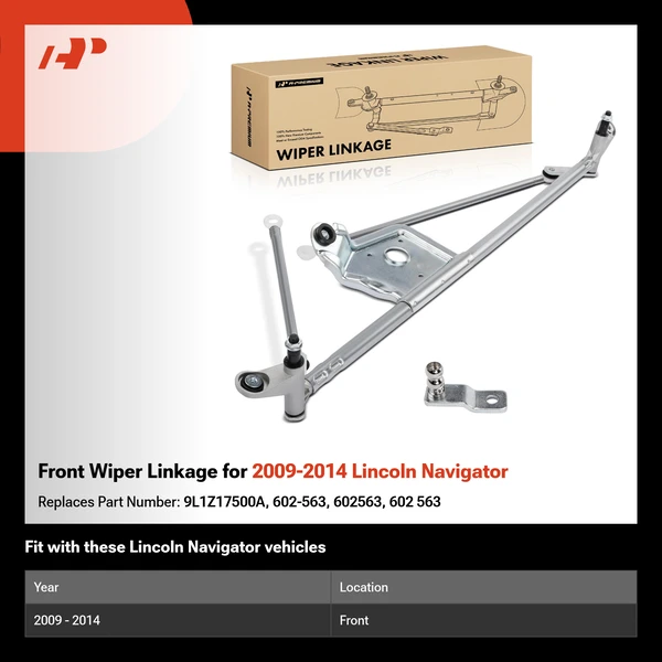 Front Wiper Linkage for 2009-2014 Lincoln Navigator