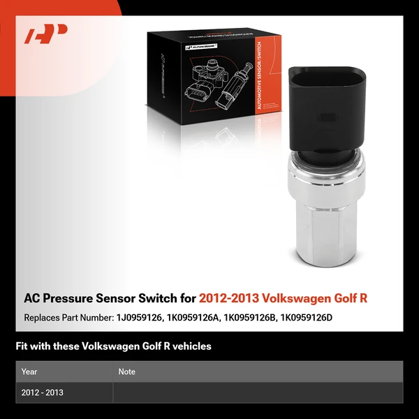 AC Pressure Sensor Switch for 2012-2013 Volkswagen Golf R