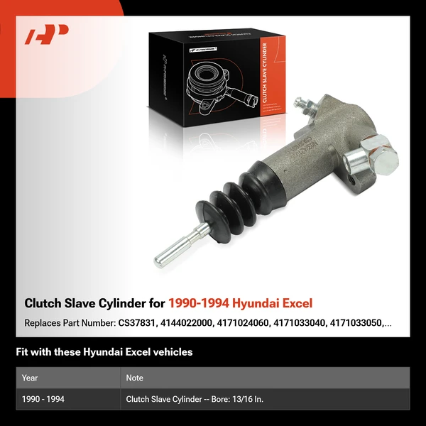 Clutch Slave Cylinder for 1990-1994 Hyundai Excel
