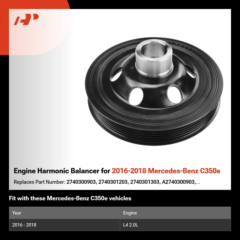 Engine Harmonic Balancer for 2016-2018 Mercedes-Benz C350e