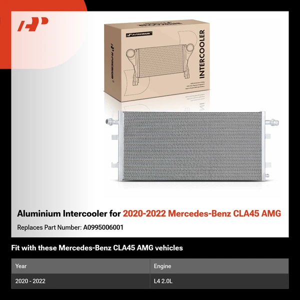 Aluminium Intercooler for 2020-2022 Mercedes-Benz CLA45 AMG