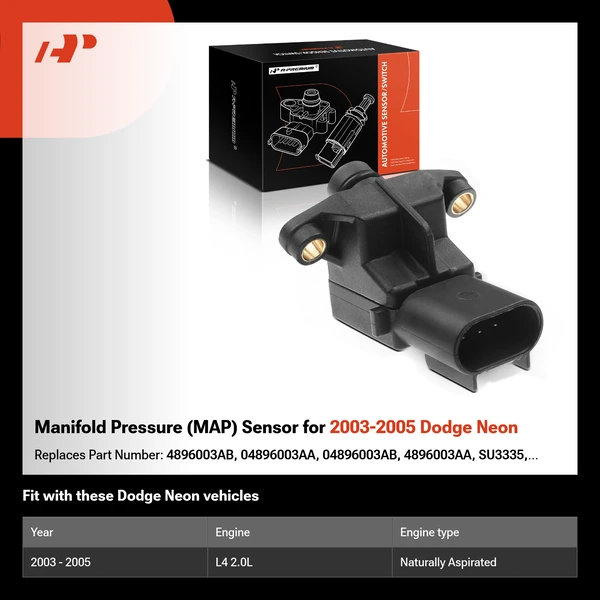 Manifold Pressure (MAP) Sensor for 2003-2005 Dodge Neon