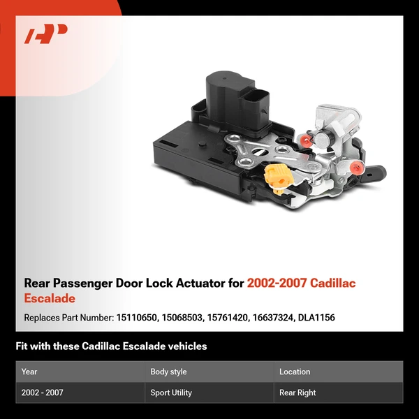 Rear Passenger Door Lock Actuator for 2002-2007 Cadillac Escalade