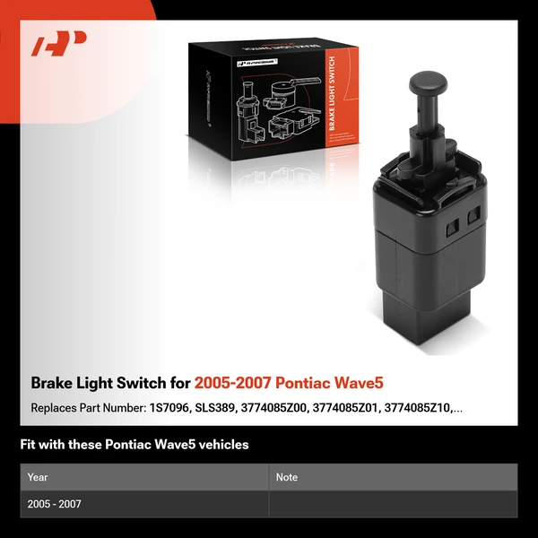 Brake Light Switch for 2005-2007 Pontiac Wave5