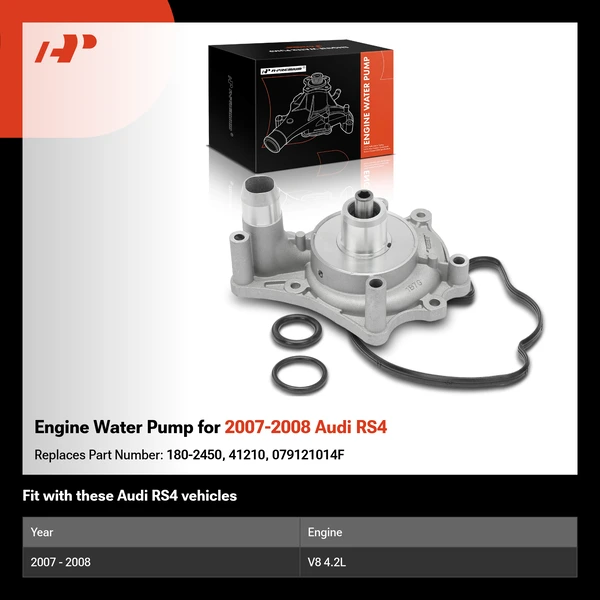 Engine Water Pump for 2007-2008 Audi RS4