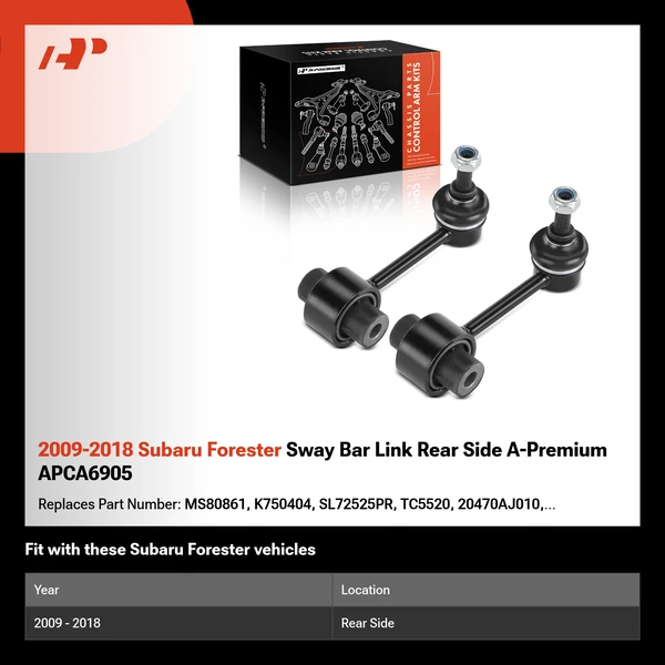 2009-2018 Subaru Forester Sway Bar Link Rear Side A-Premium APCA6905