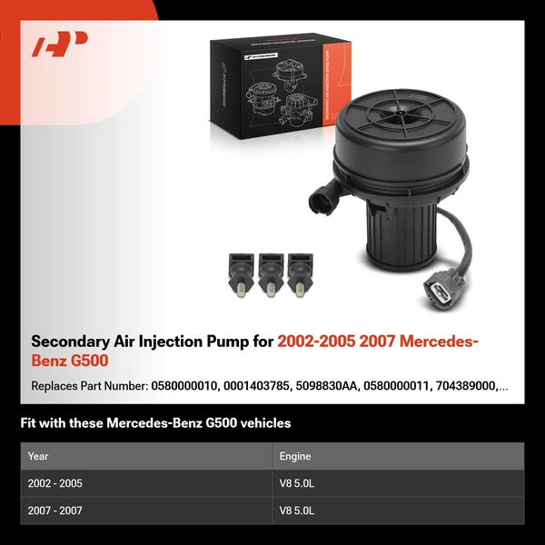 Secondary Air Injection Pump for 2002-2005 2007 Mercedes-Benz G500