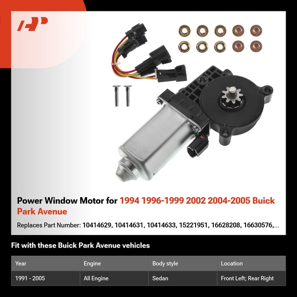 Power Window Motor for 1994 1996-1999 2002 2004-2005 Buick Park Avenue