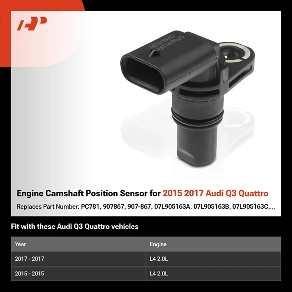 Engine Camshaft Position Sensor for 2015 2017 Audi Q3 Quattro