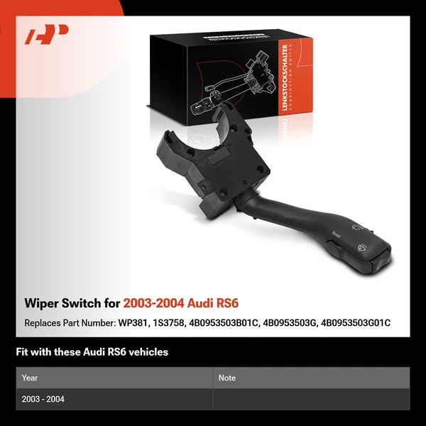 Wiper Switch for 2003-2004 Audi RS6