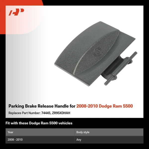 Parking Brake Release Handle for 2008-2010 Dodge Ram 5500
