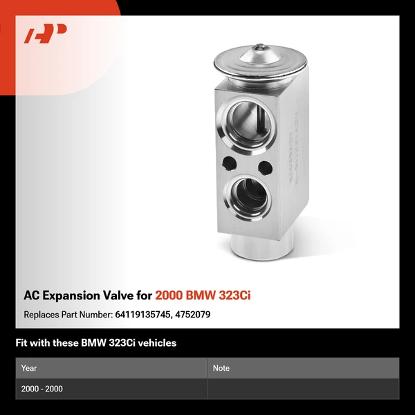 AC Expansion Valve for 2000 BMW 323Ci