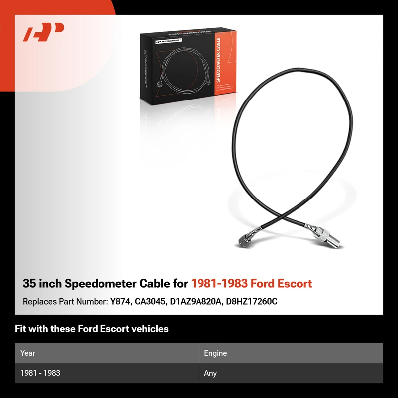 35 inch Speedometer Cable for 1981-1983 Ford Escort